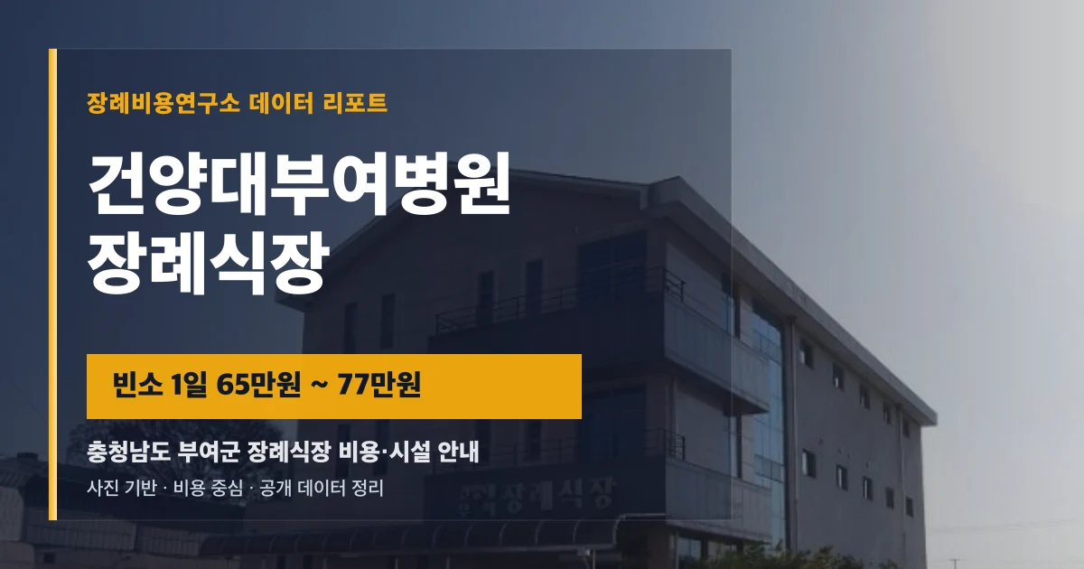 건양대부여병원장례식장